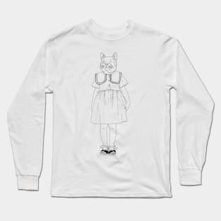 Cat Head Long Sleeve T-Shirt